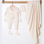 Créme complete newborn setje met pompons