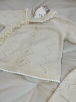 Beige setje met kant bij het kraag - Afbeelding 3