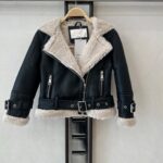 Zwarte_gevoerde_leatherlook_jas_lavikids