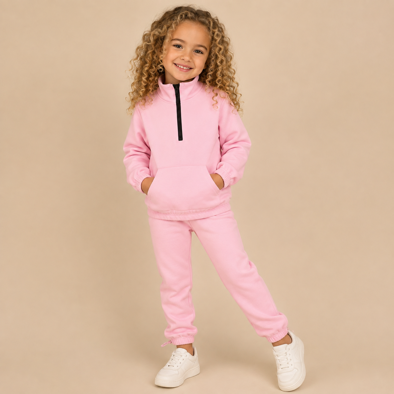 Roze_meisjes_setje_met_een_rits_lavi_kids