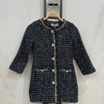 Zwarte jurk met steentjes