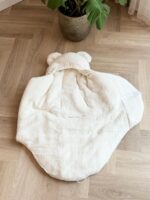Creme teddy wikkeldeken/voetenzak - Afbeelding 2