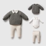Groene_gebreide_setje_met_een_kraag_lavikids