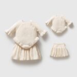 Creme_gebreide_babyjurk_setje_lavikids