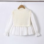Blouse met gebreid detail - Afbeelding 3