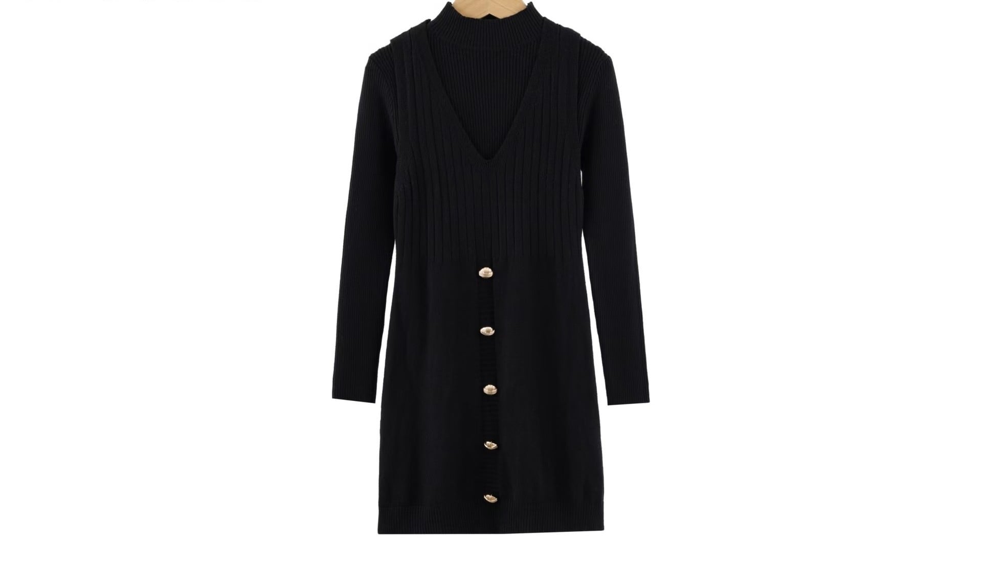 Zwarte_jurk_met_een_v_hals_lavikids