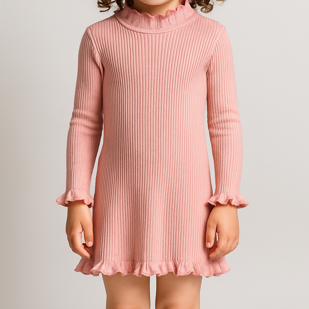 Roze_jurk_met_ruches_lavikids