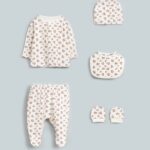 Baby setje met hartjes print