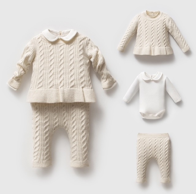 Creme_gebreide_3-delig_babysetje_lavikids