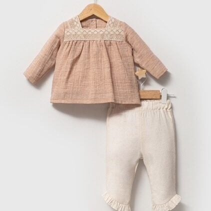 Roze_linnen_baby_setje_lavikids
