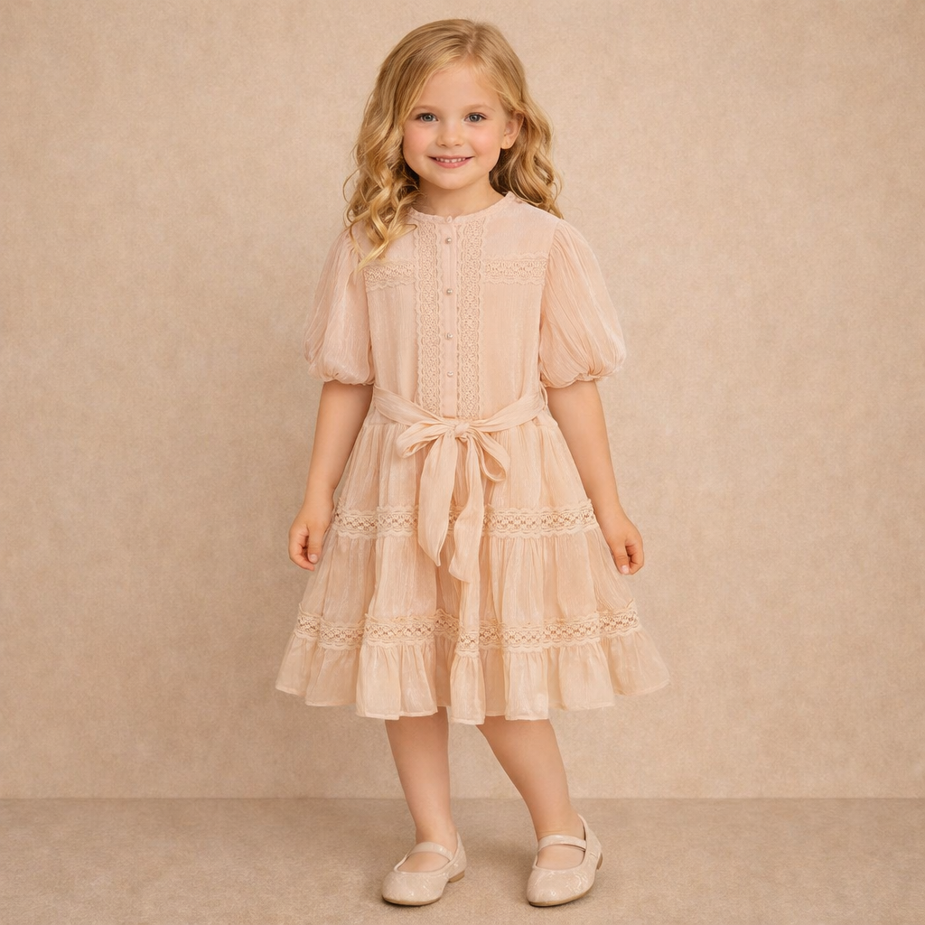 Elegante_jurk_met_kant_en_strik_ceintuur_lavikids