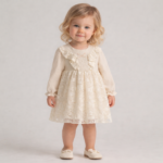 Creme_elegante_baby_jurk_lavikids