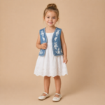 Witte_jurk_met_een_gilet_lavikids