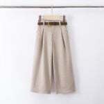 Comfortabele broek met een ceintuur - Afbeelding 2