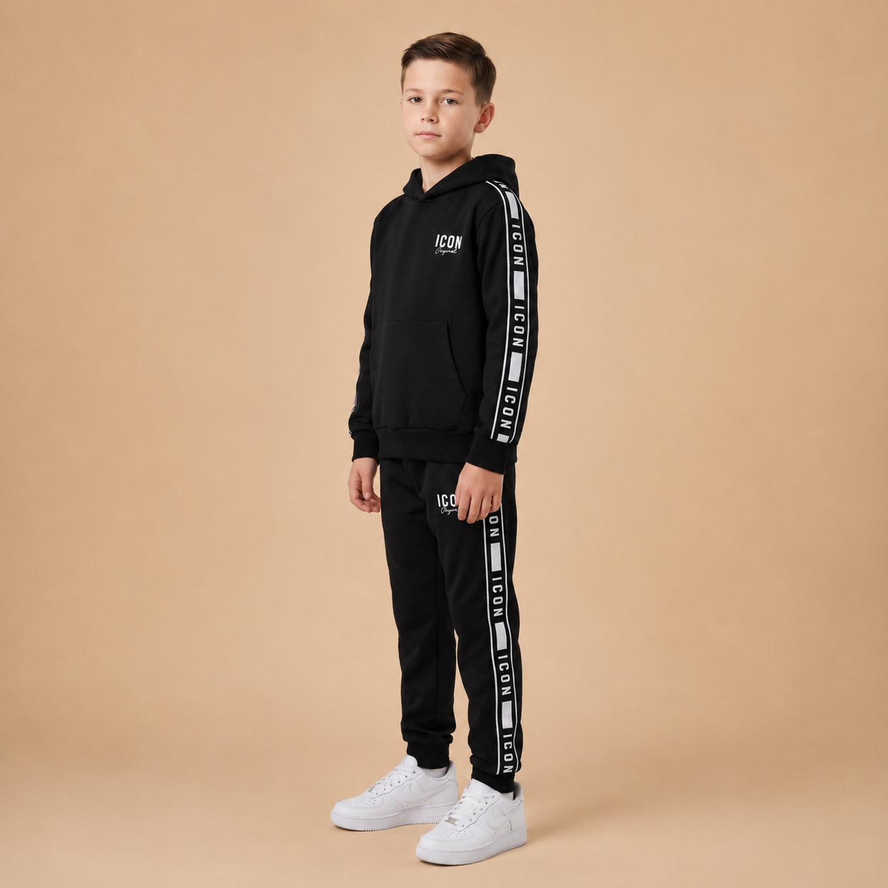 ICON_Original_Trainingspak_Zwart_Lavi_Kids