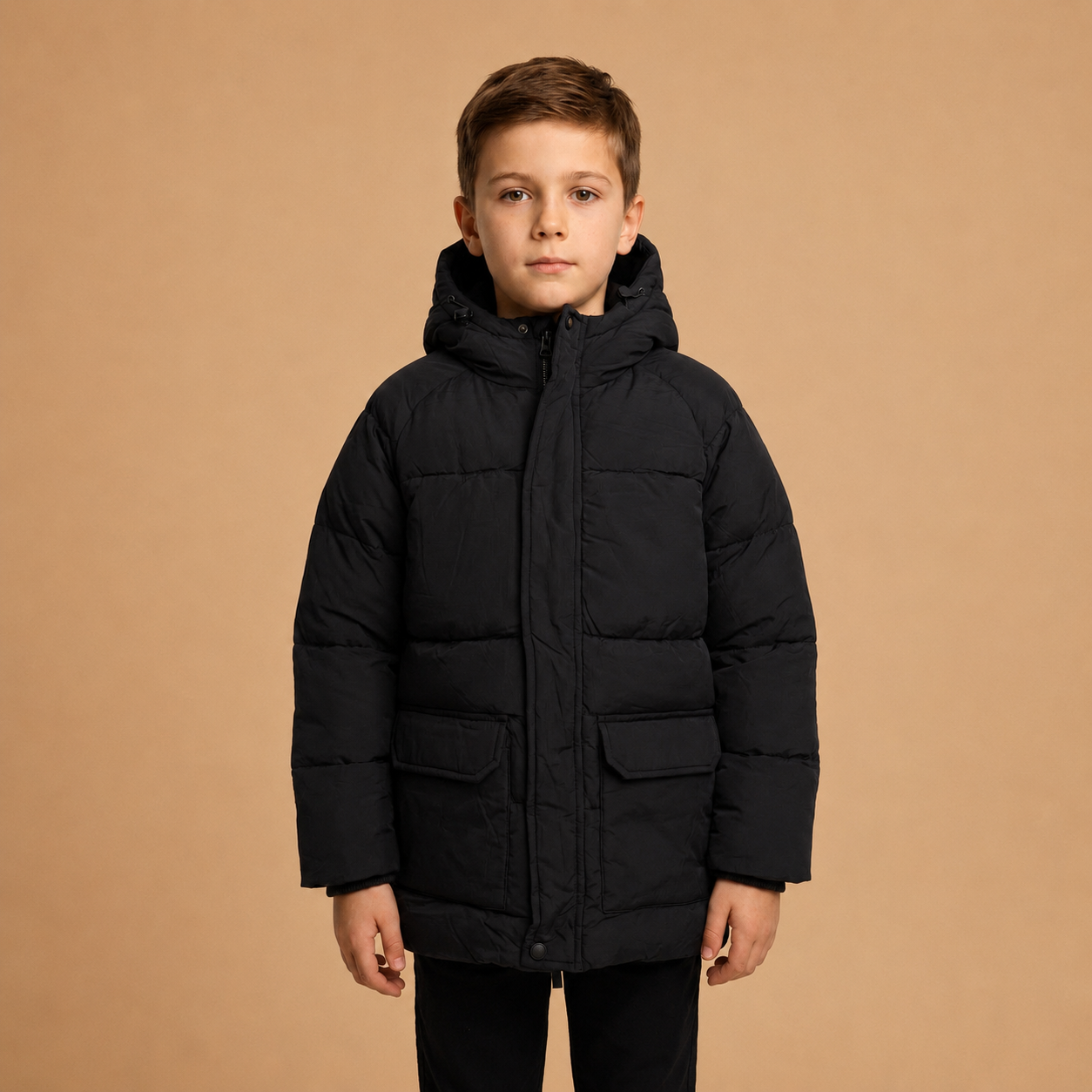 ICON_ Luxe_ Winterjas_ Zwart_lavi_kids