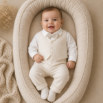 Creme_Baby_Jongens_set_met_een_Gilet_lavi_Kids