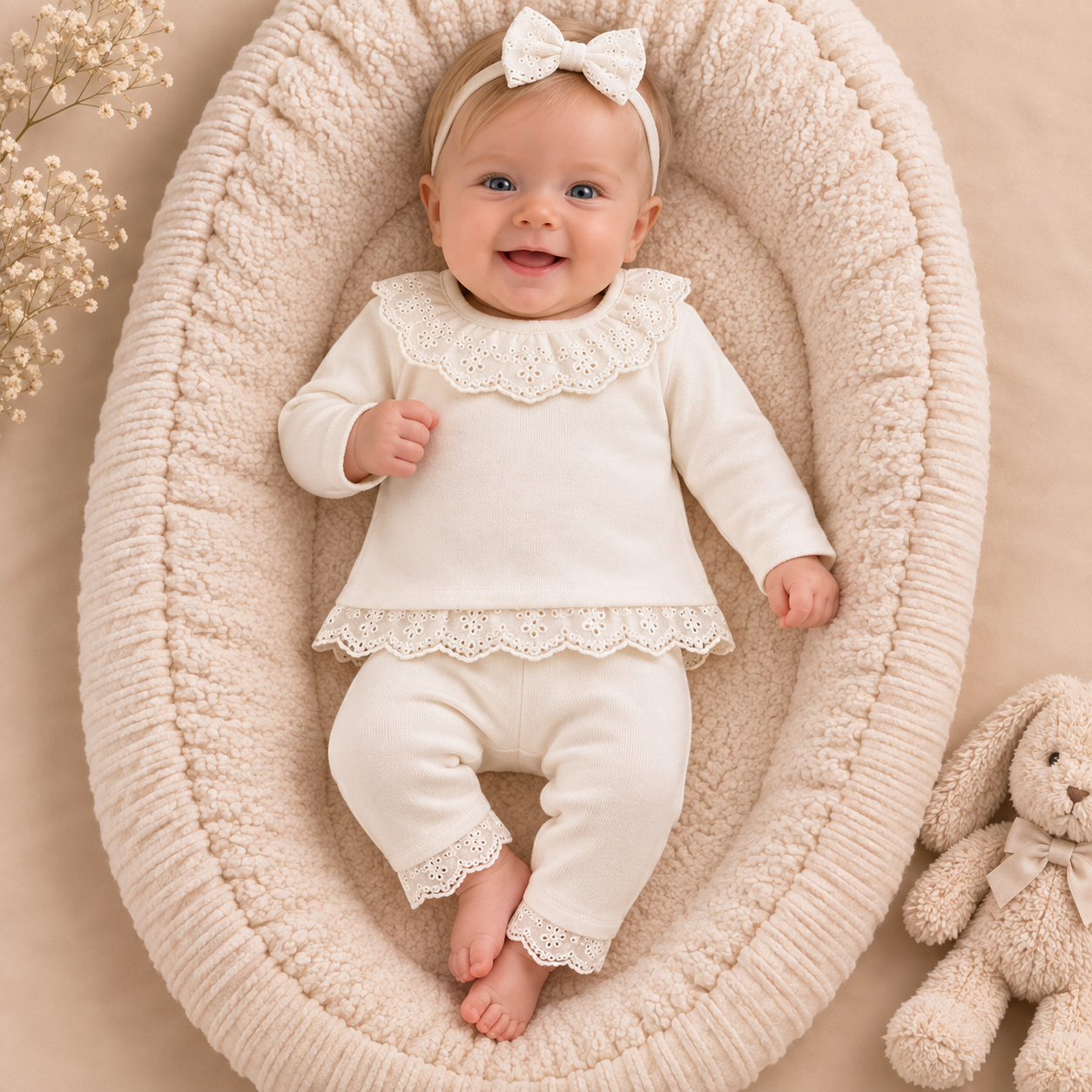 Creme_gebreide_baby_set_met_kanten_details_lavi_kids
