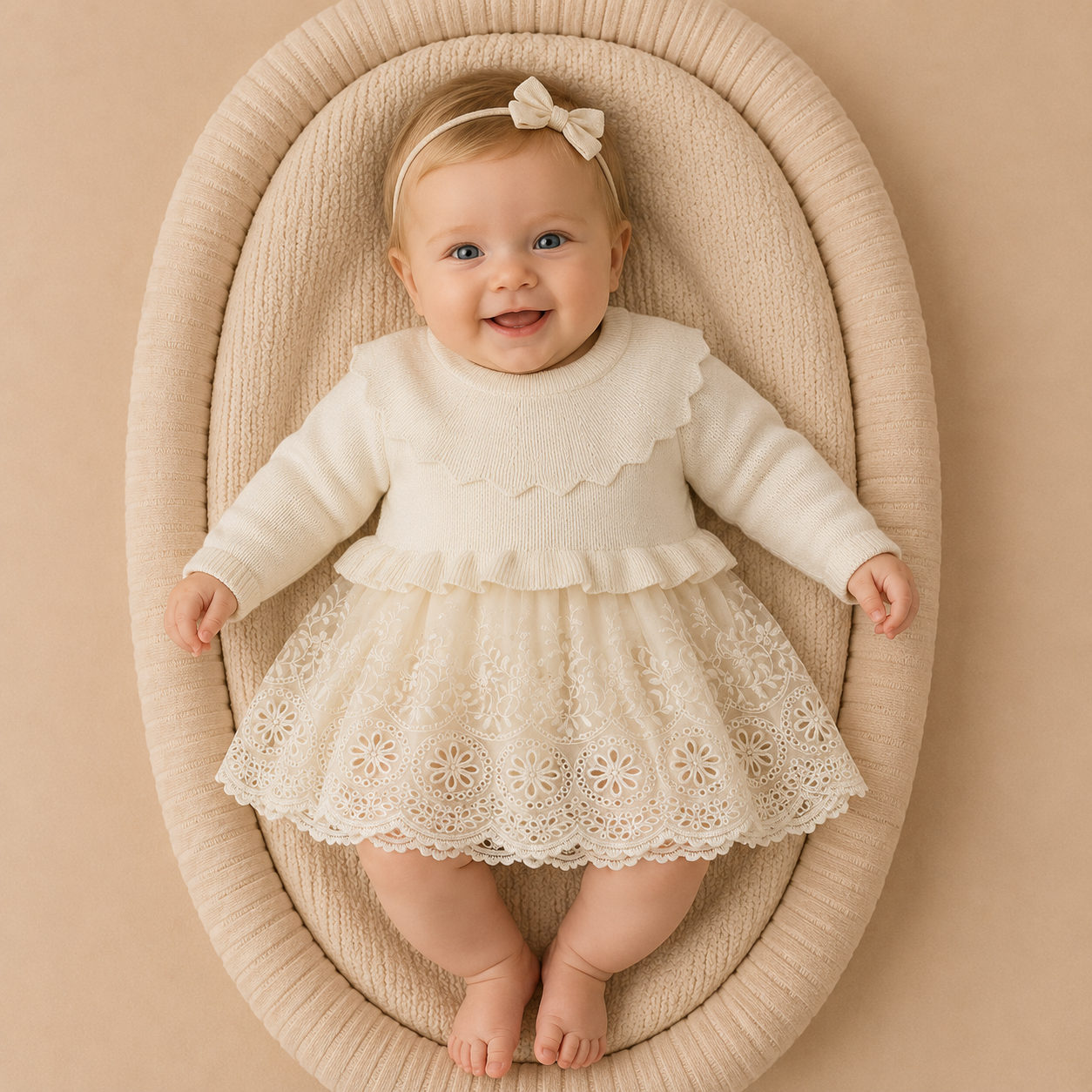Gebreide_baby_jurkje_met_een_luxe_kant_lavi_kids