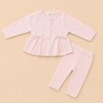 Gebreide Babyset met Jurkje en Legging - Afbeelding 2