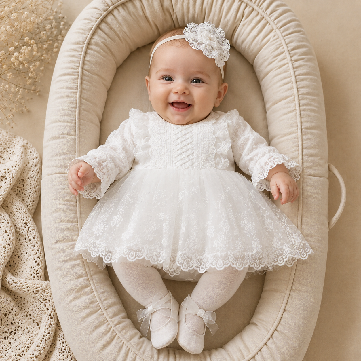 Witte_Baby_Feestjurk_met_kant_lavi_kids