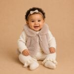 Gebreide setje met een Teddy Gilet - Afbeelding 2