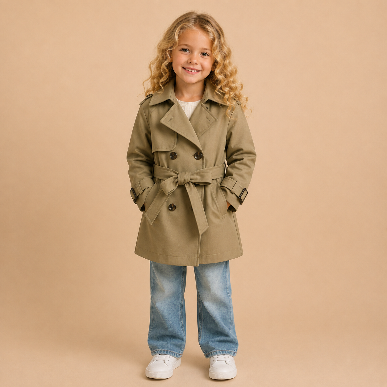 Groene_classic_trenchcoat_lavi_kids