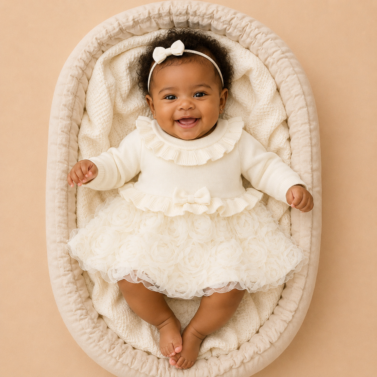 Creme_baby_jurkje_met_bloemen_lavi_kids