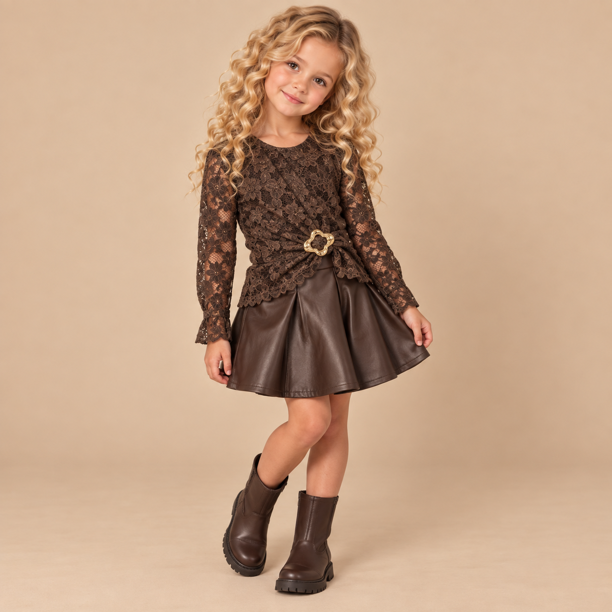 Bruine_Kanten_Meisjes_Body_met_SierdetailLavi_kids