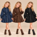 Elegante_Blouse_Jurk_met_Strikceintuur_Lavi_Kids