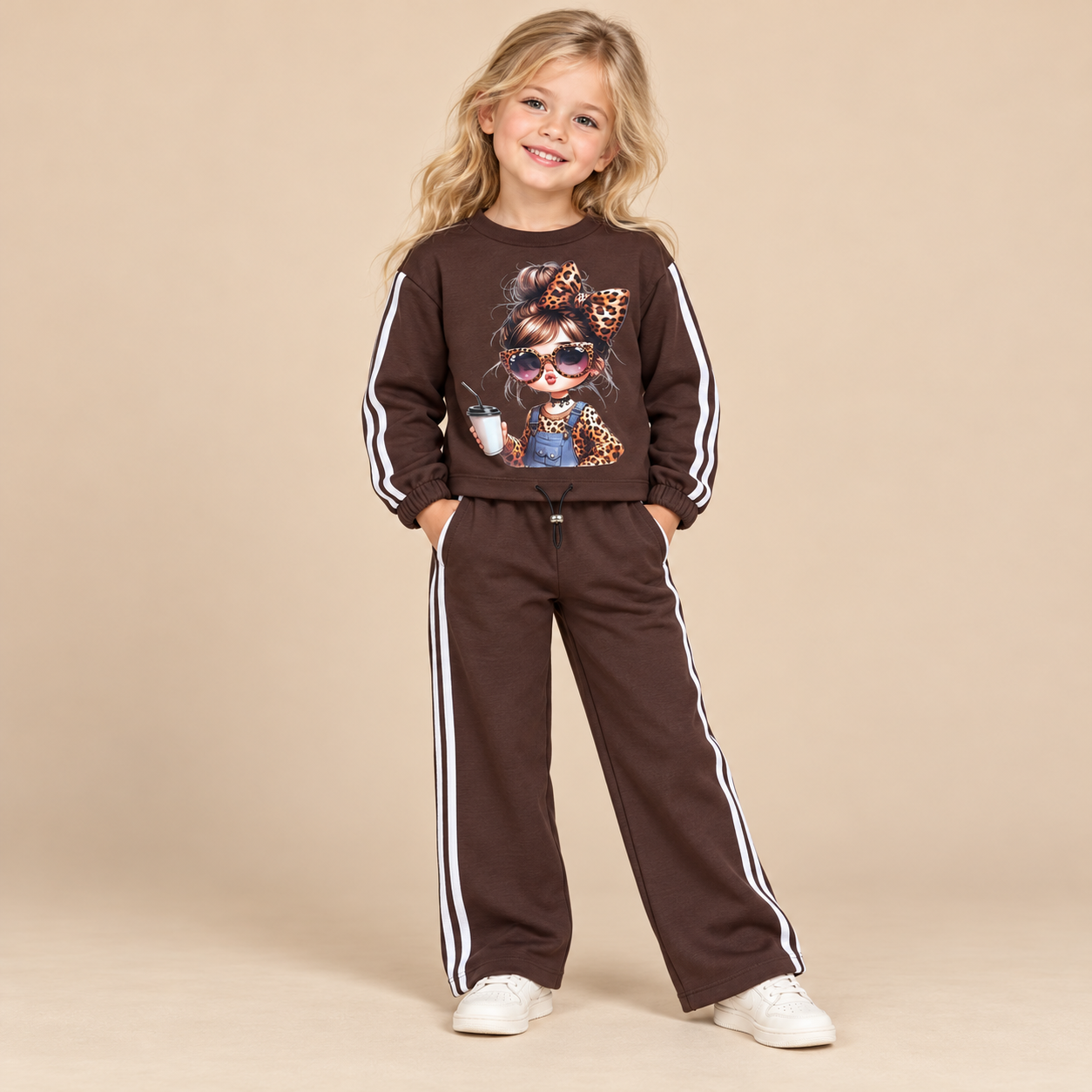 Bruin_Leopard_Girl_Tweedelig_Setje_lavi_kids