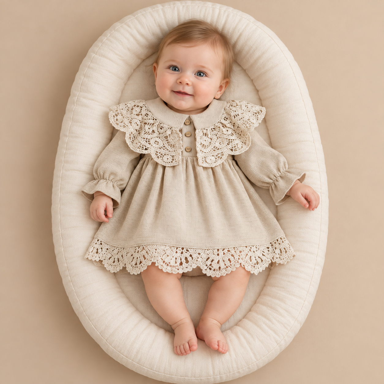Beige_Babyjurkje_Amélie_lavi_kids