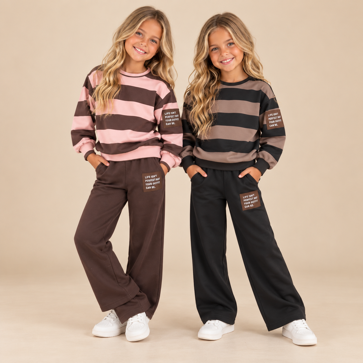 Meisjes_Set_met_Gestreepte_Sweater_en_Wijde_Broek_lavi_kids